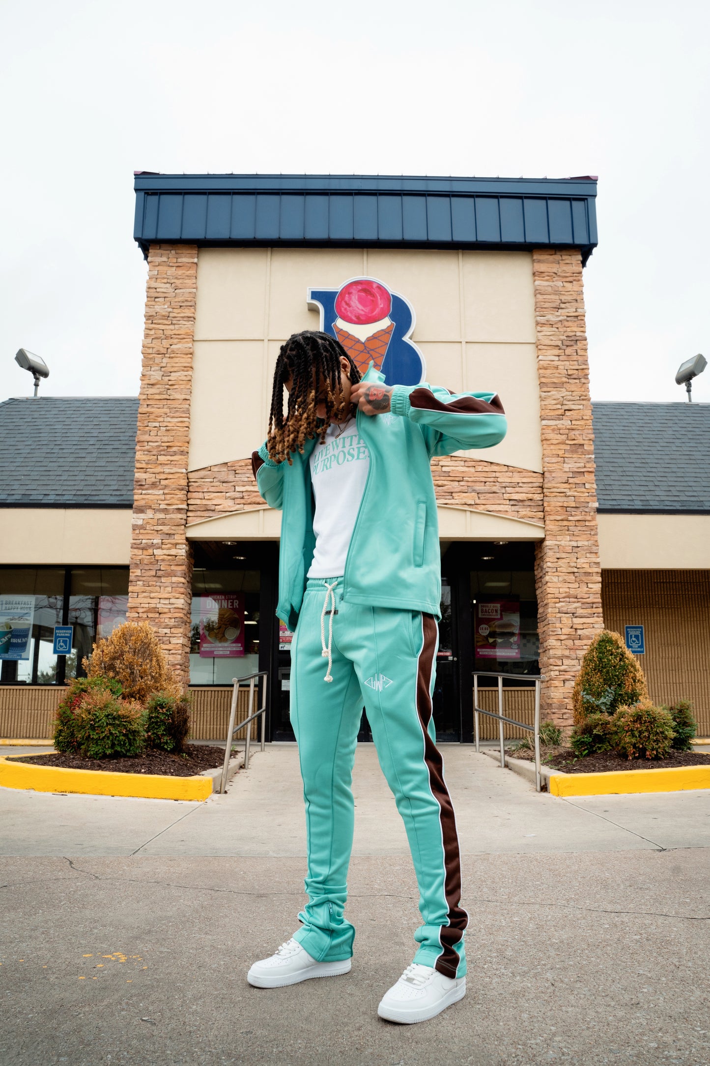 Mint Zipper Pants