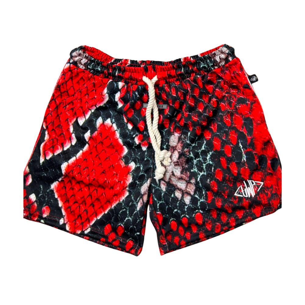 Red Snake Shorts