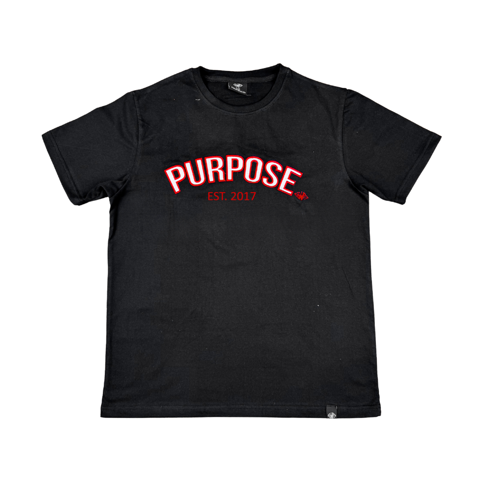Black/Red Purpose Tee