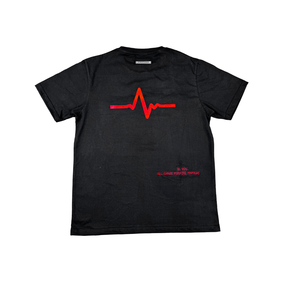 Black/Red Purpose Tee