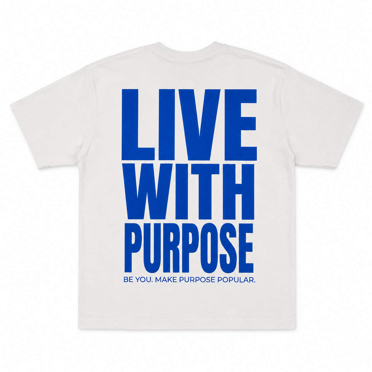 Purpose Varsity Tee - White/Blue