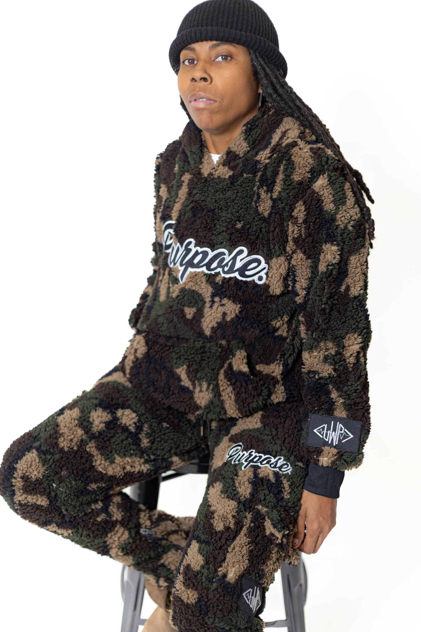 Camo Purpose Fur Hoodie