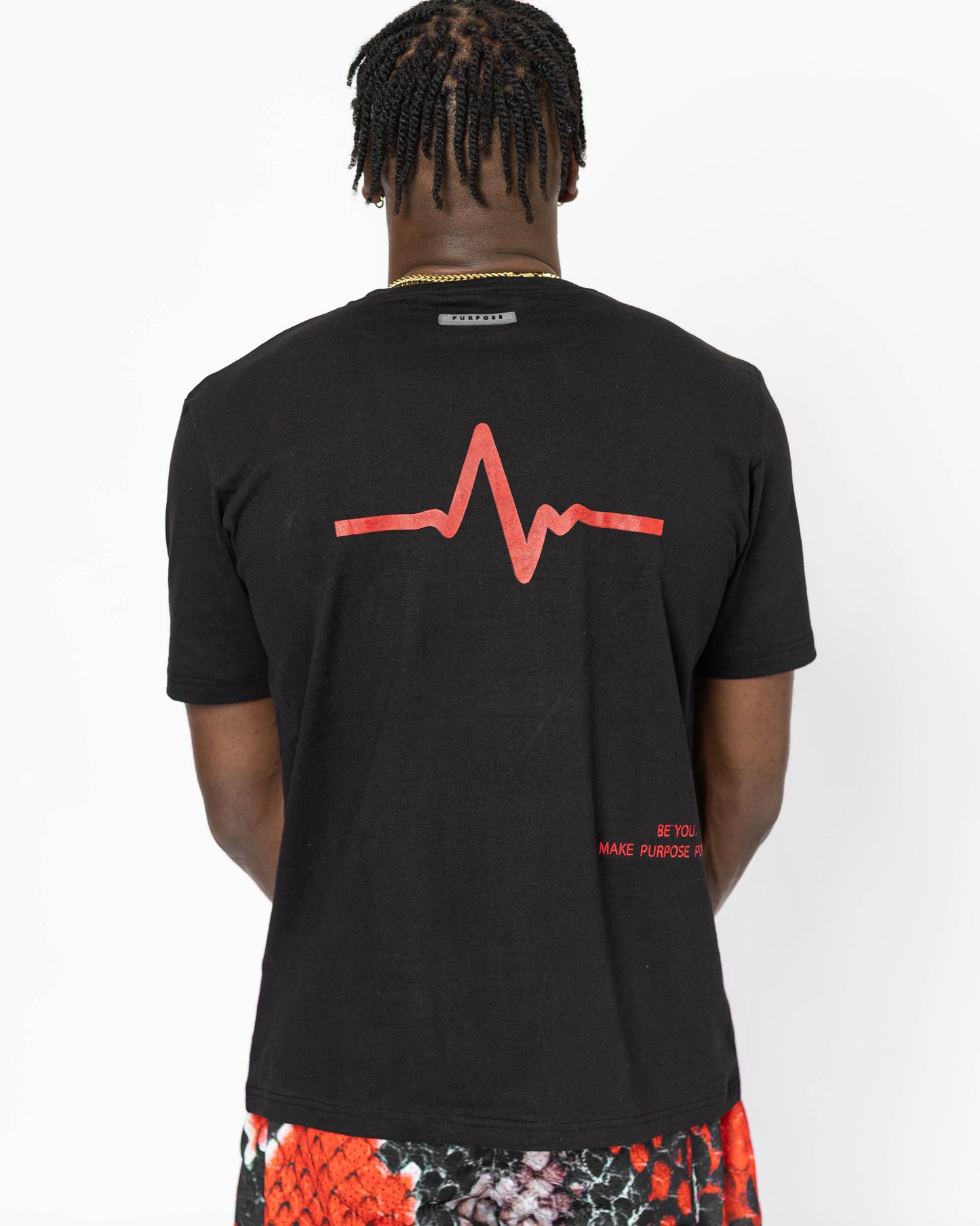 Black/Red Purpose Tee