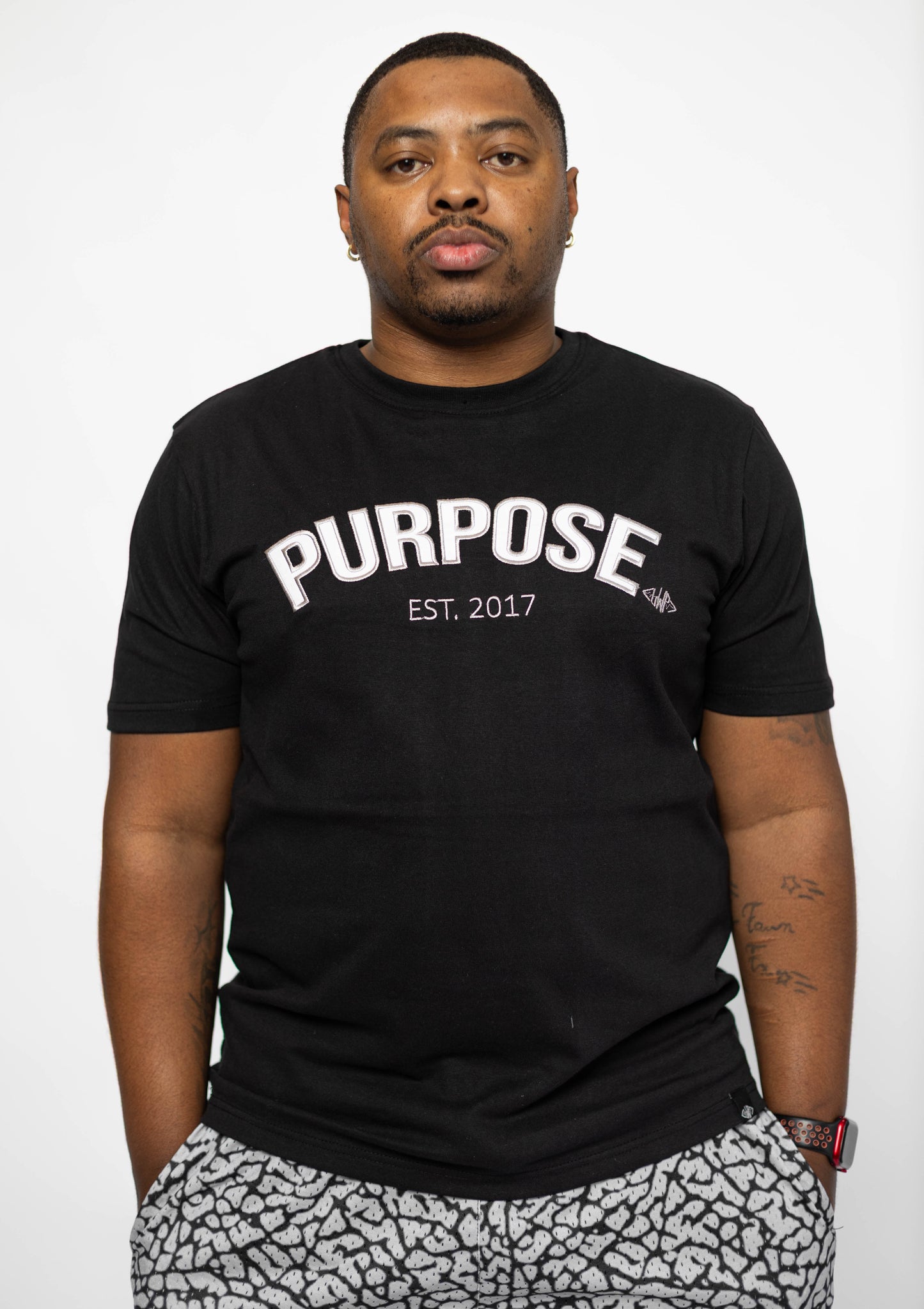 Black/Grey Purpose Tee