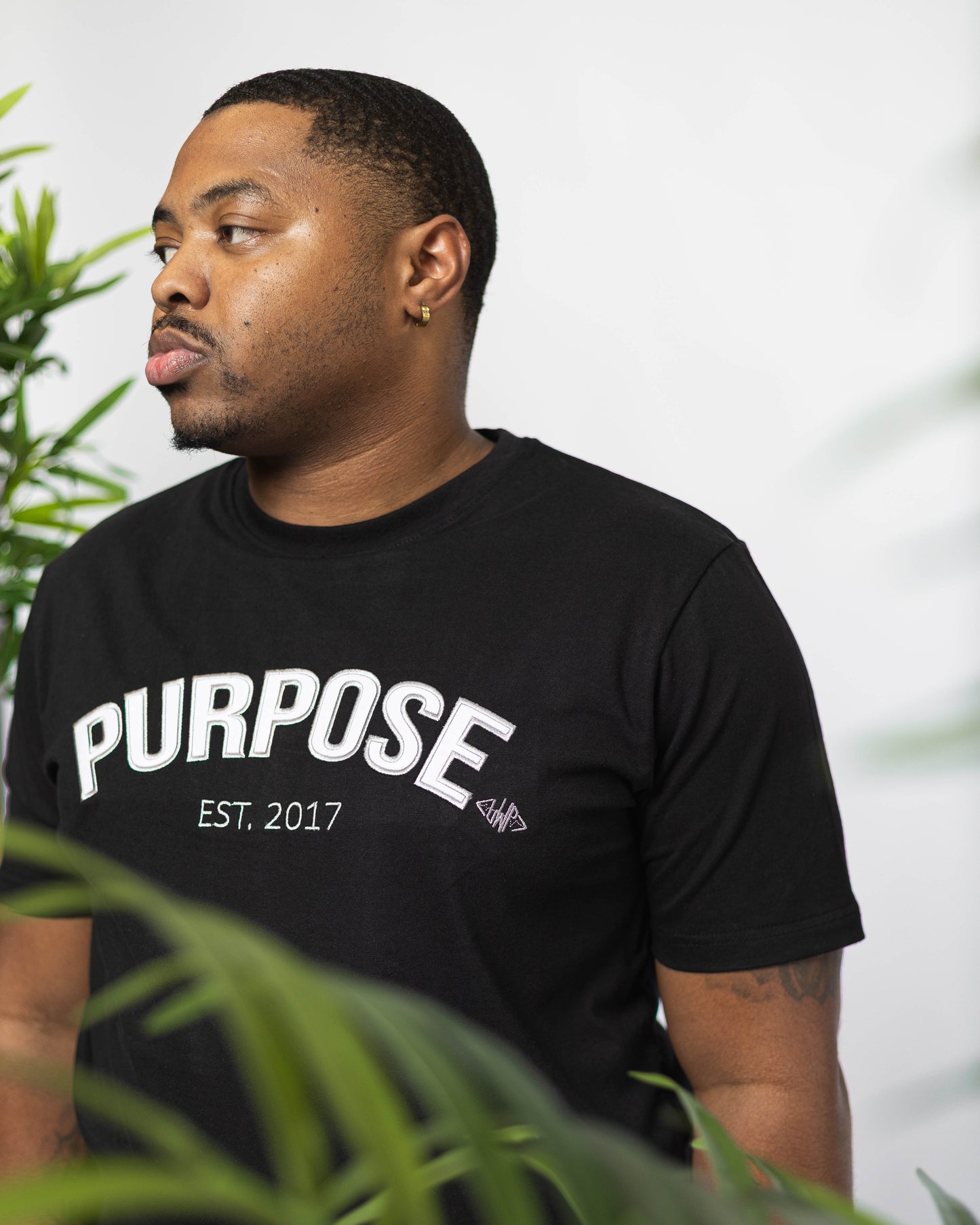 Black/Grey Purpose Tee