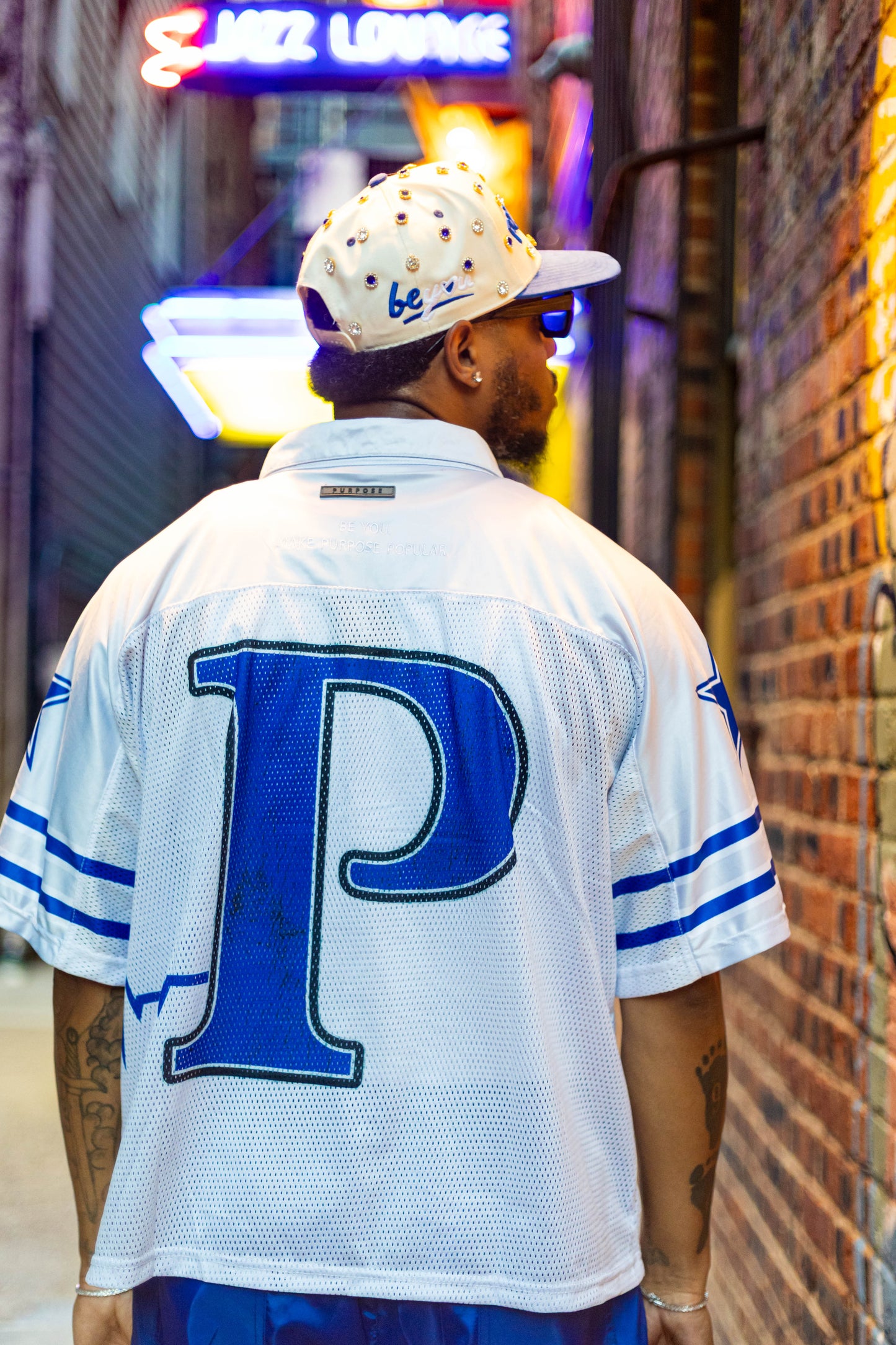 Cowboy White Jersey Zip Up