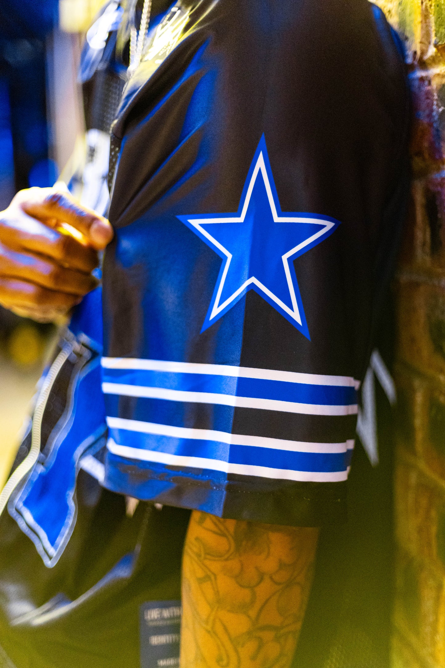 Cowboy Black Jersey Zip Up