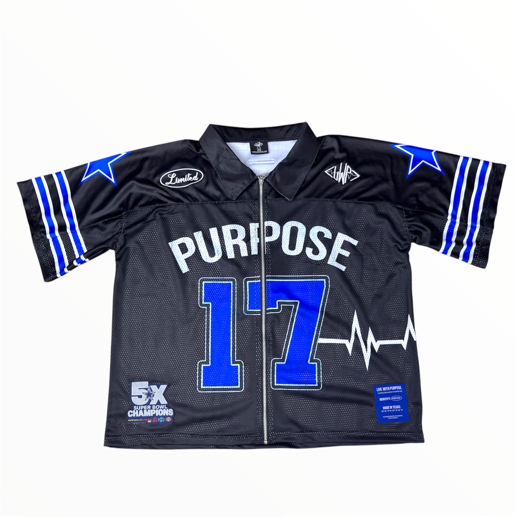 Cowboy Black Jersey Zip Up – Live With Purpose