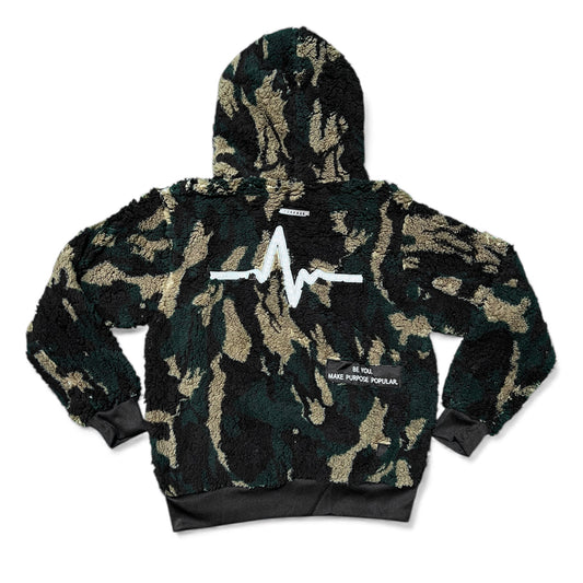 Camo Purpose Fur Hoodie