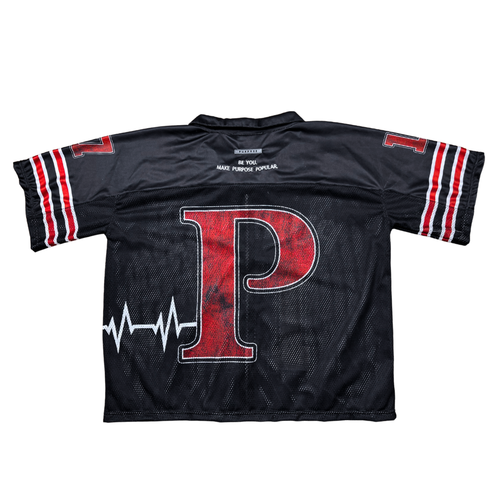 Black Purpose Jersey Zip Up