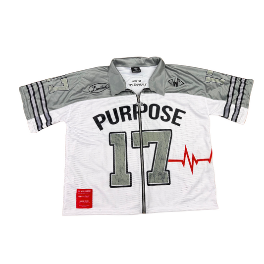 Grey Purpose Jersey Zip Up