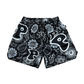 Black Paisley Shorts