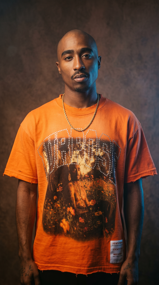 Purpose “2Pac” Flower Tee - Orange