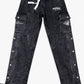 Purpose Utility Cargo Sweats- Black Acid Wash