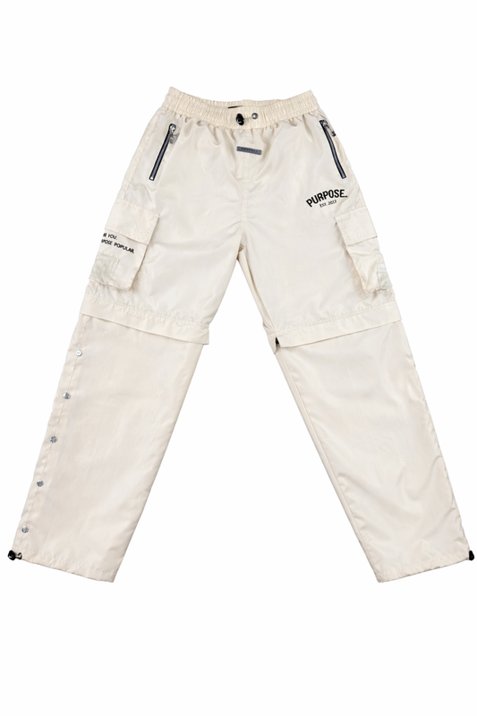 Cream Convertible Pants