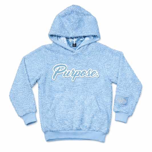 Baby Blue Purpose Fur Hoodie