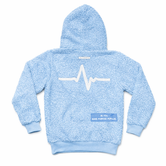 Baby Blue Purpose Fur Hoodie