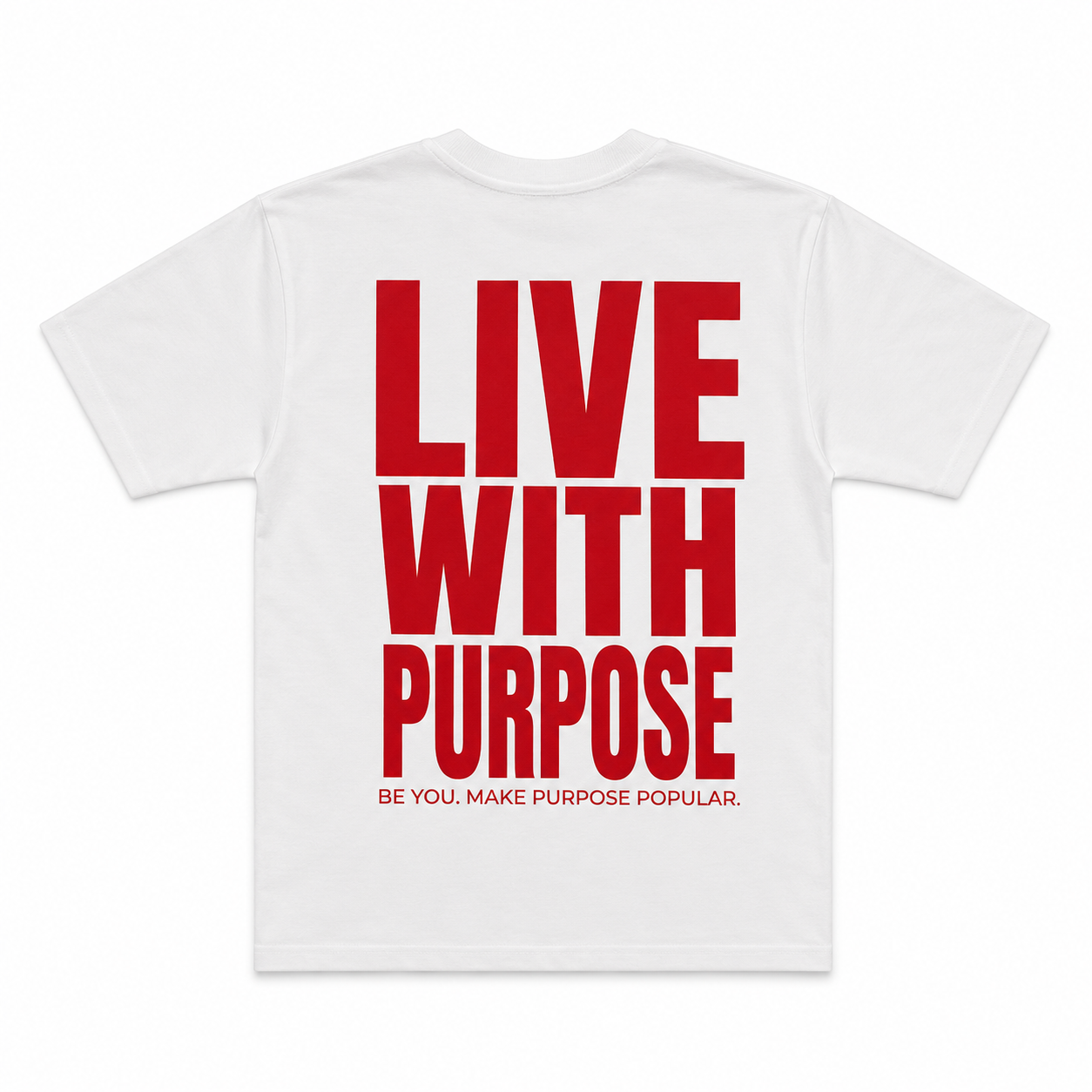 Purpose Varsity Tee - White/Red