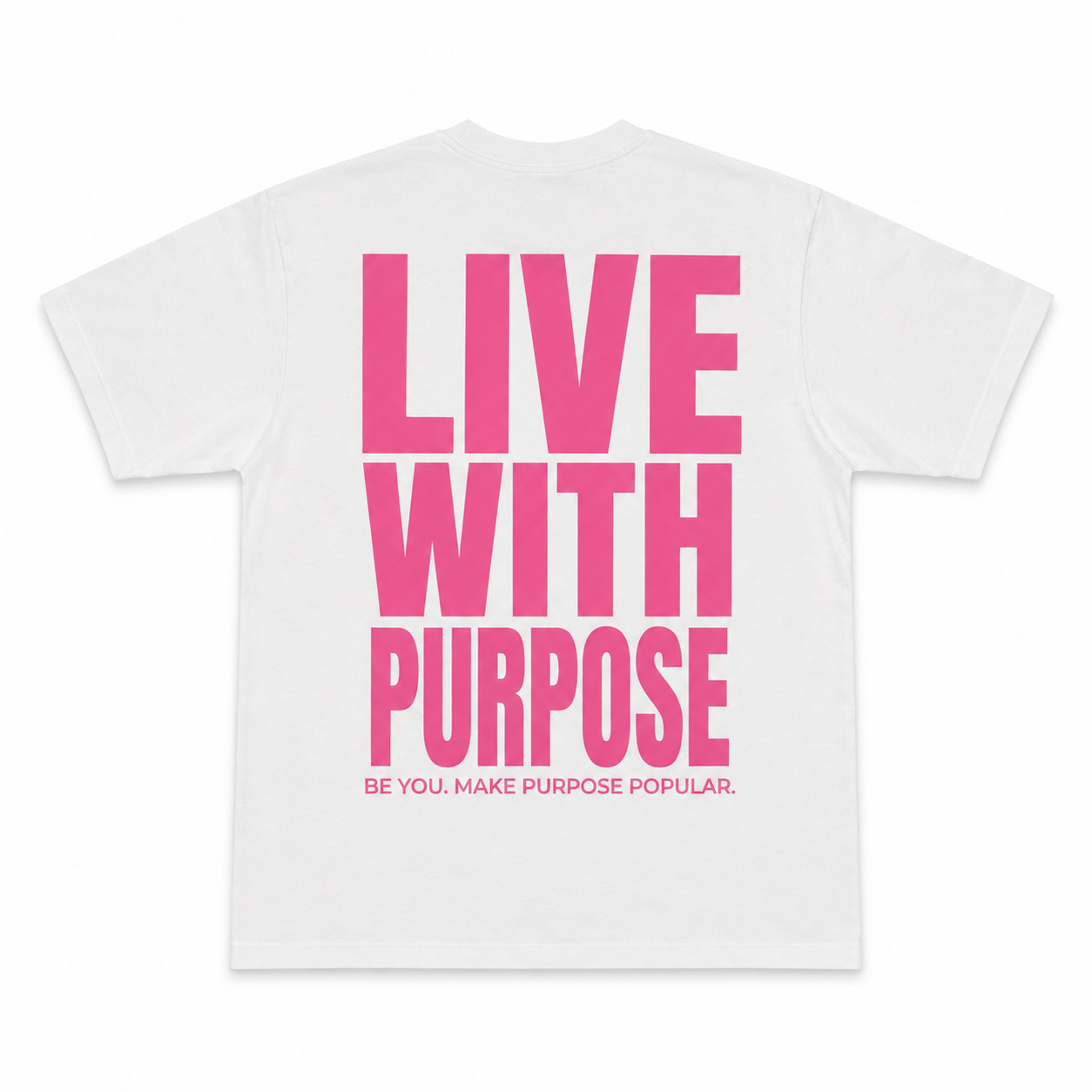 Purpose Varsity Tee - White/Pink