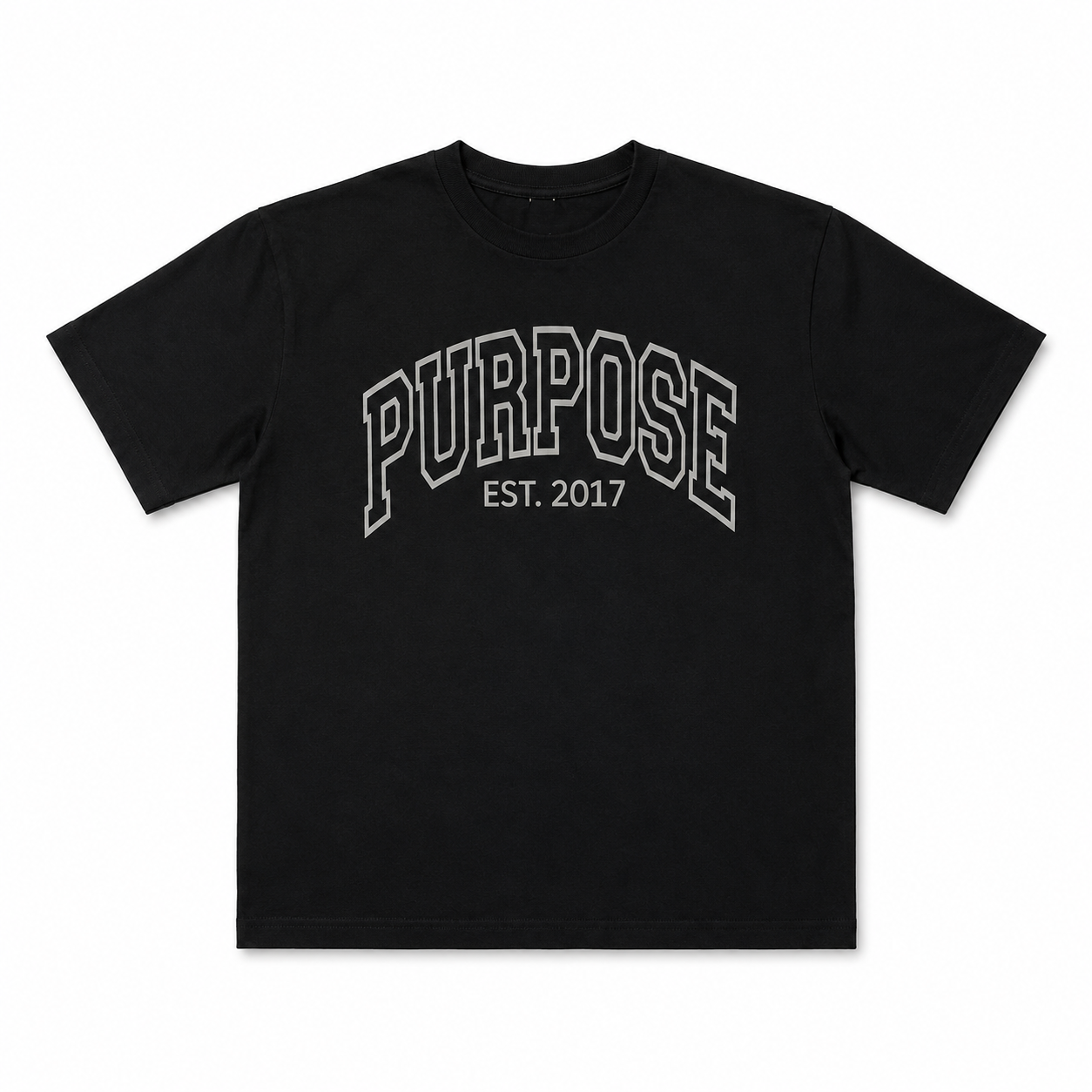 Purpose Varsity Tee - Black/Grey