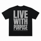 Purpose Varsity Tee - Black/Grey
