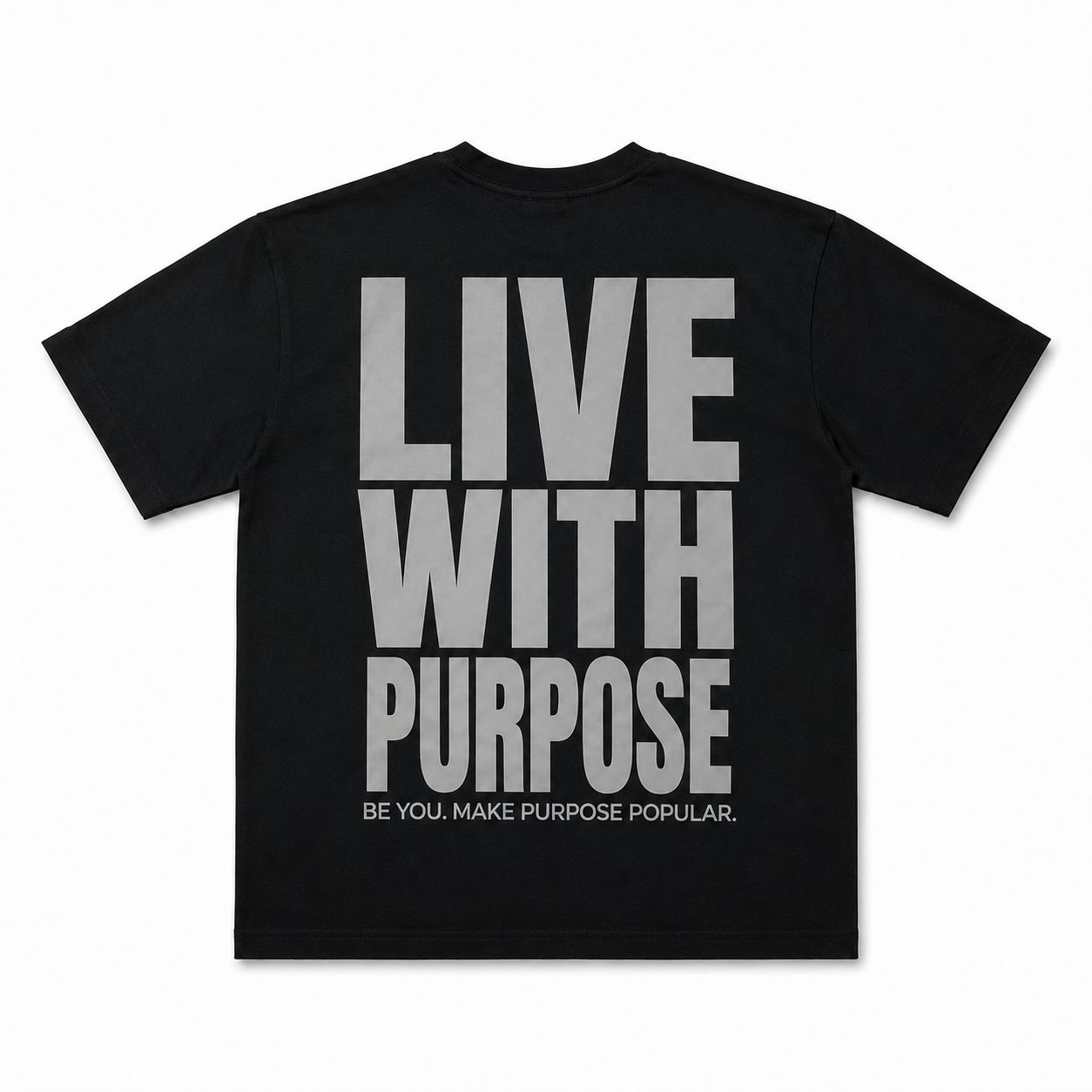 Purpose Varsity Tee - Black/Grey