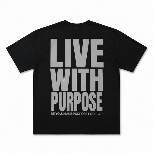 Purpose Varsity Tee - Black/Grey