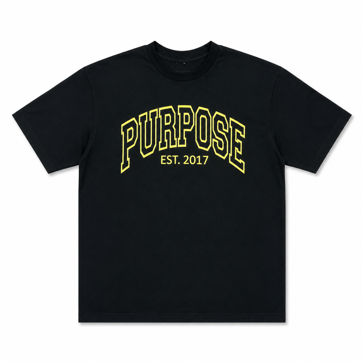 Purpose Varsity Tee - Black/Yellow