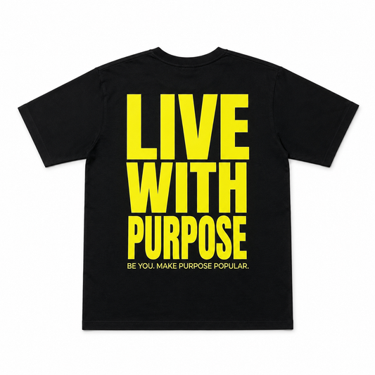 Purpose Varsity Tee - Black/Yellow