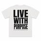 Purpose Varsity Tee - White/Black