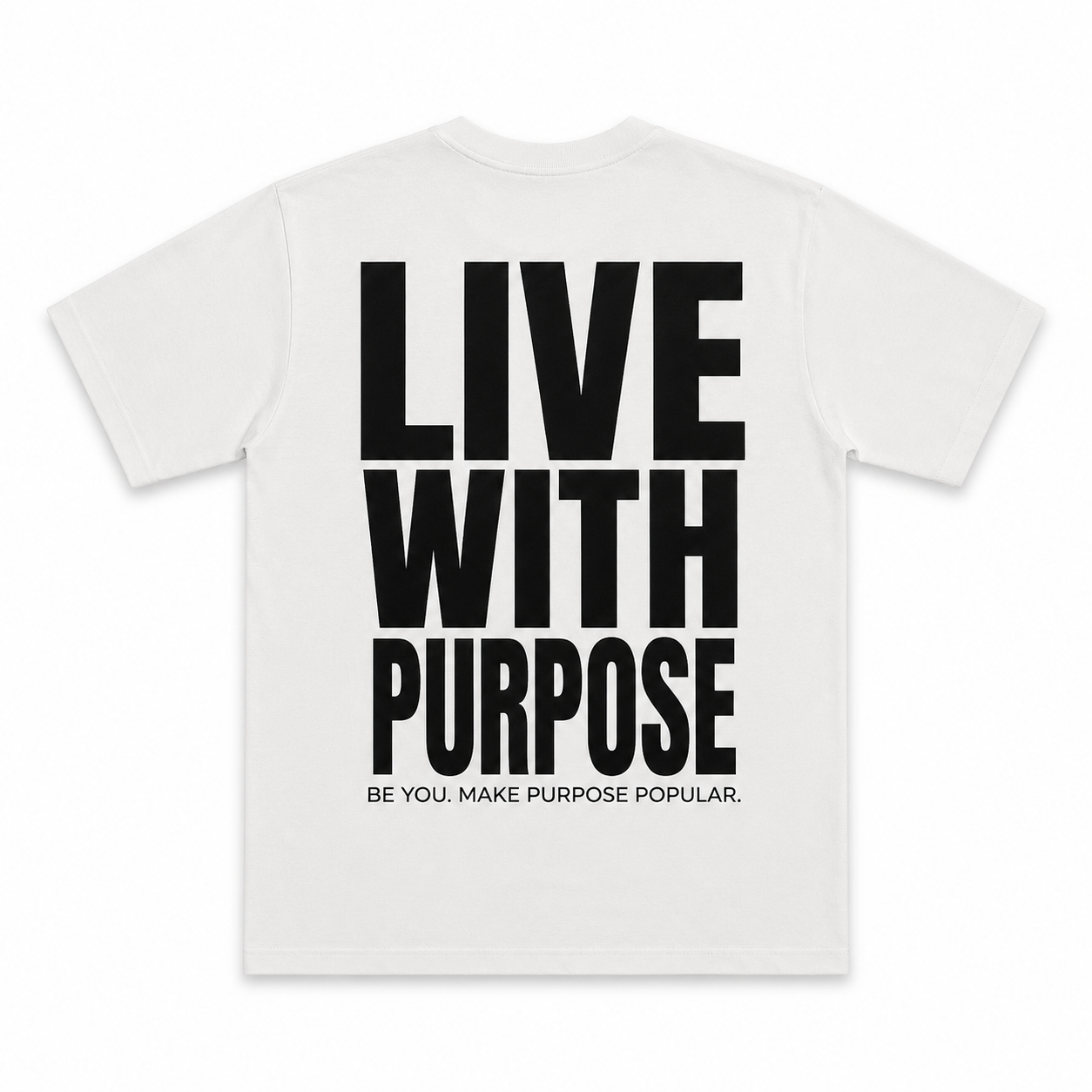 Purpose Varsity Tee - White/Black