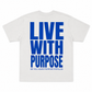 Purpose Varsity Tee - White/Blue