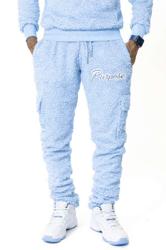 Baby Blue Purpose Fur Pants
