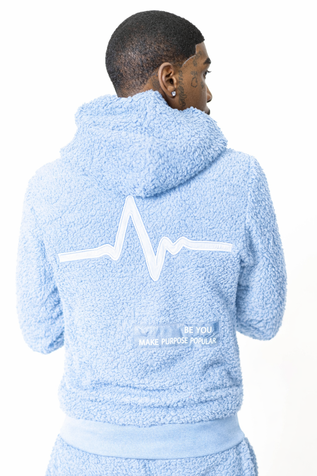 Baby Blue Purpose Fur Hoodie