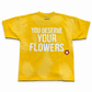Purpose “Aaliyah ” Flower Tee - Yellow