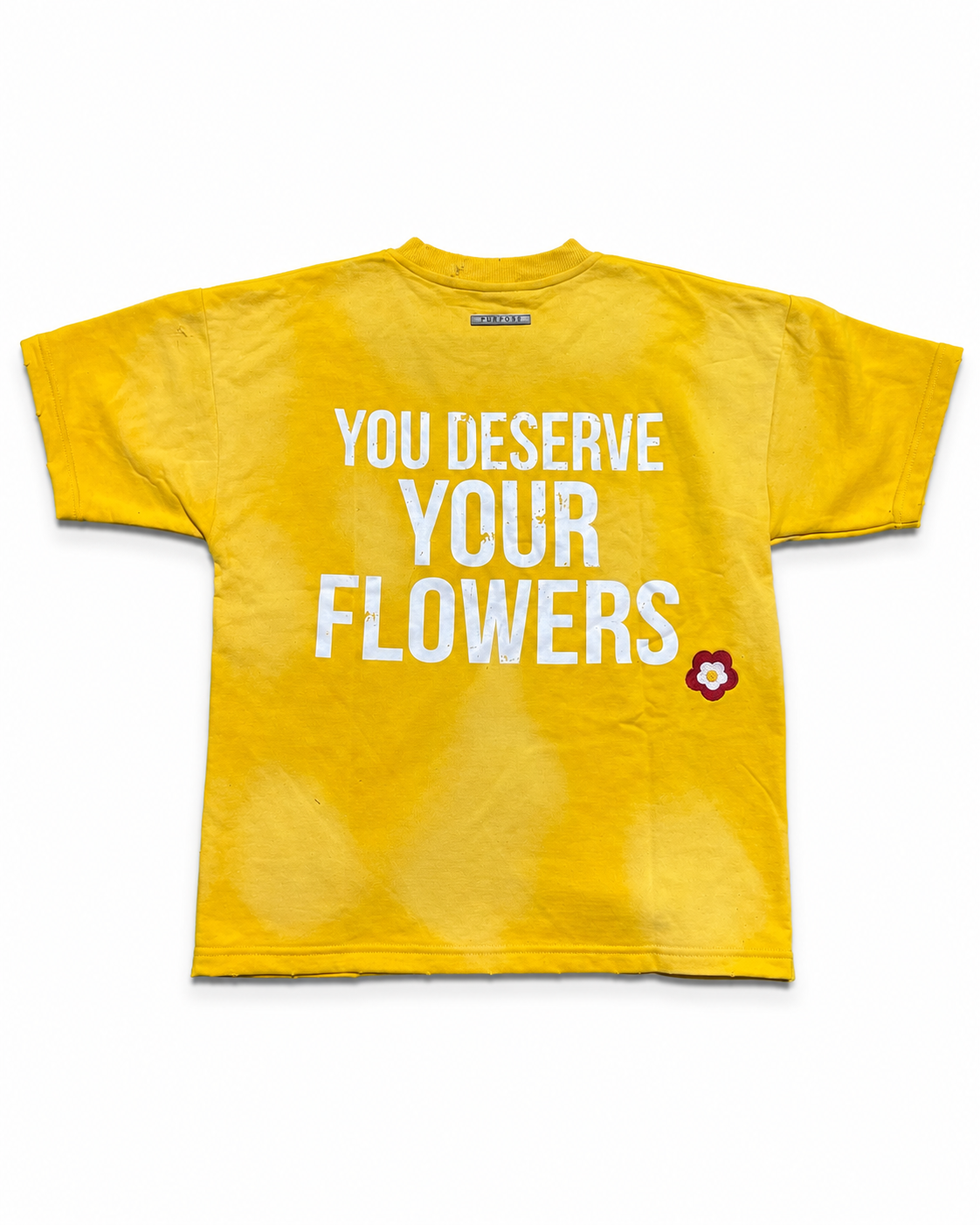 Purpose “Aaliyah ” Flower Tee - Yellow