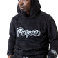 Black Purpose Fur Hoodie
