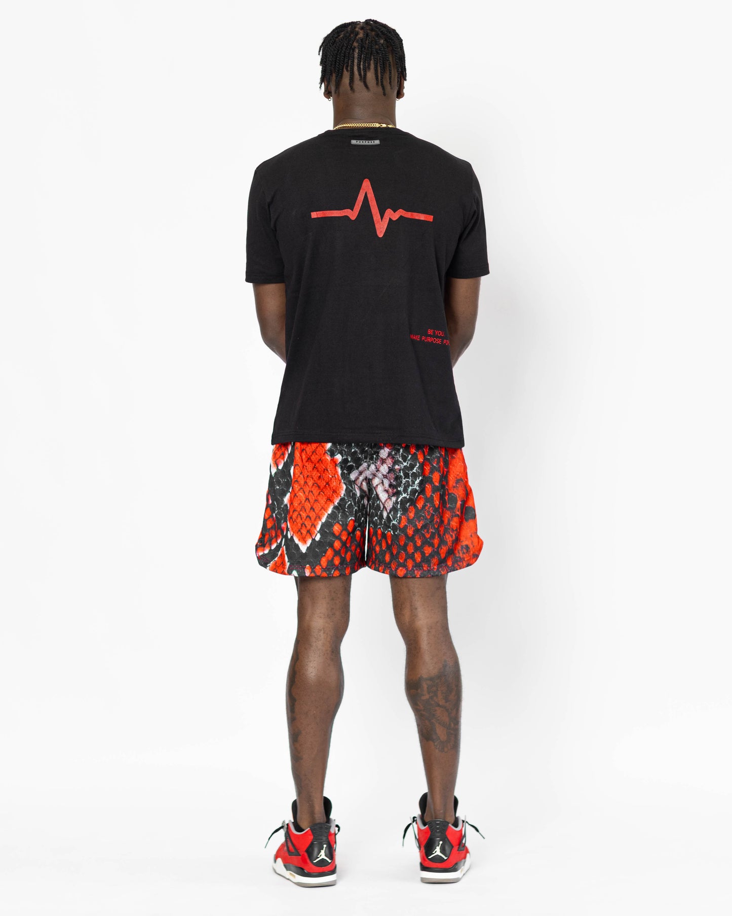 Red Snake Shorts