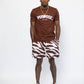 Brown Zebra Shorts
