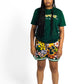 Green "P" Flower Shorts
