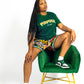 Green "P" Flower Shorts