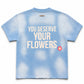 Purpose “Nip” Flower Tee - Baby Blue