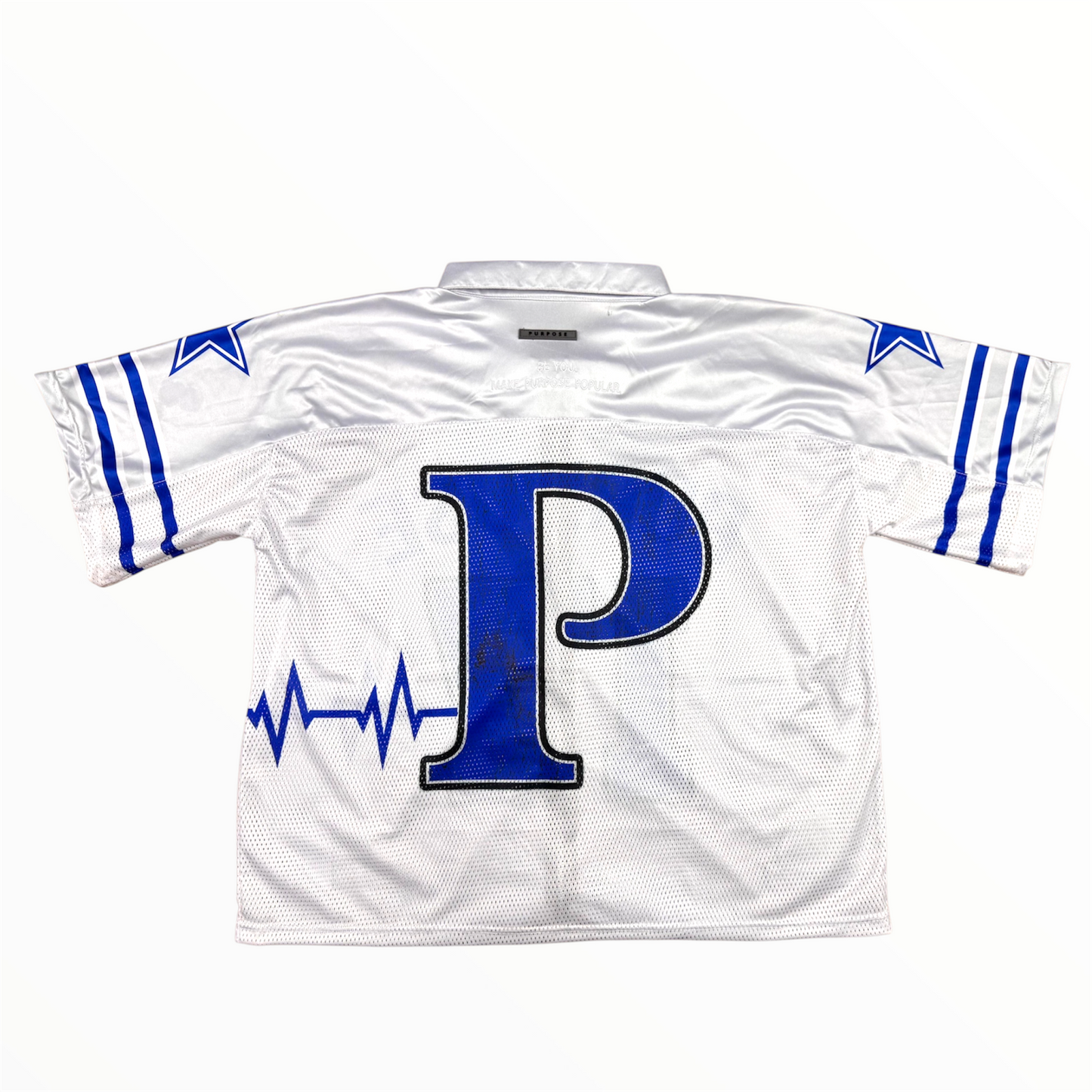 Cowboy White Jersey Zip Up