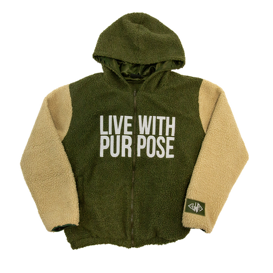Comfy Olive Zip Up