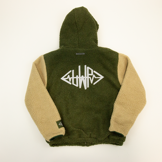 Comfy Olive Zip Up