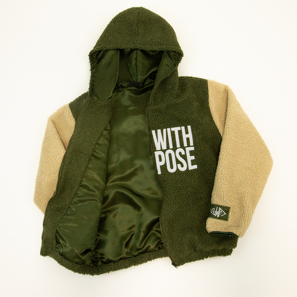 Comfy Olive Zip Up