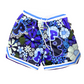 Blue "P" Flower Shorts