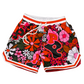 Red/Orange "P" Flower Shorts