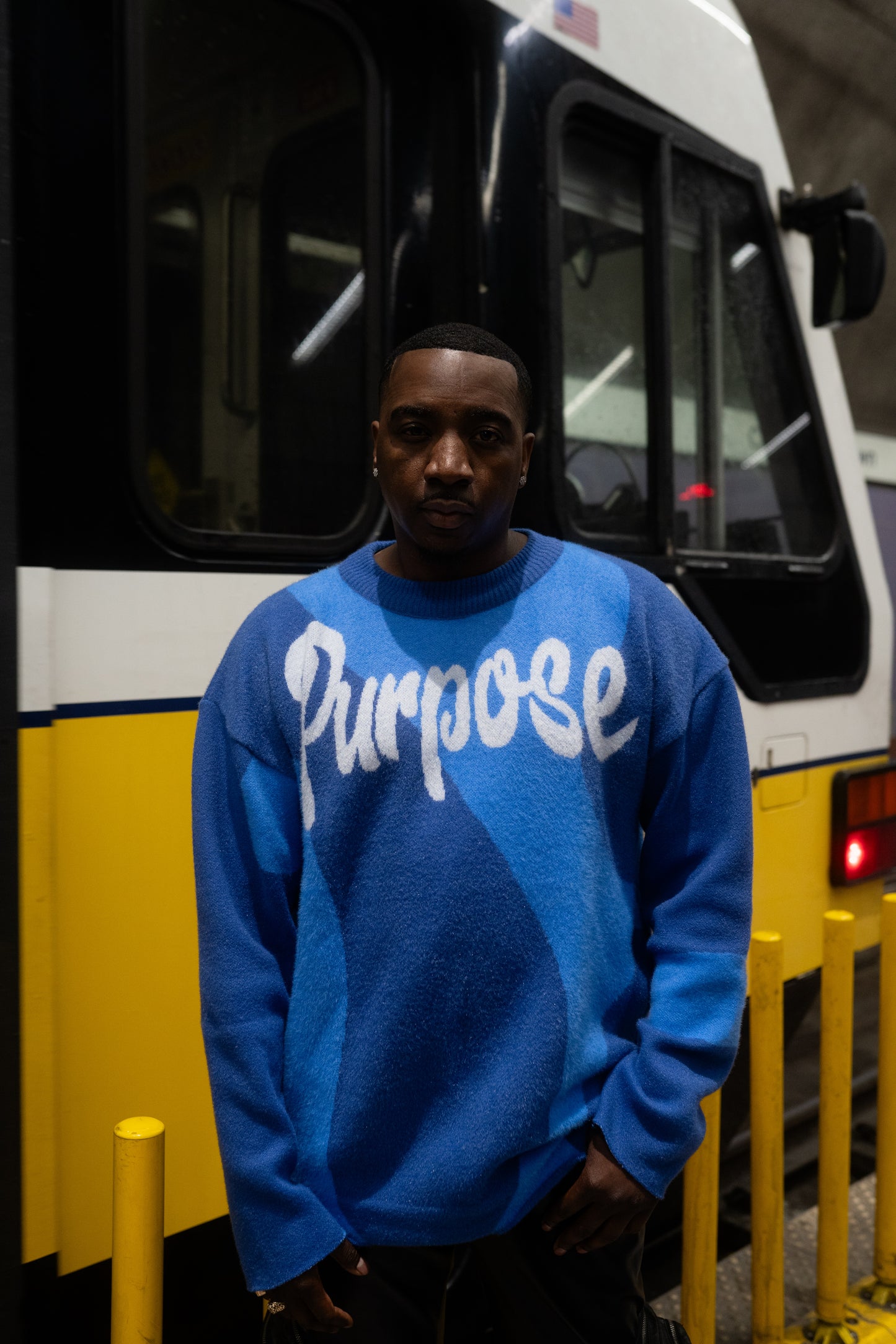 Blue Mohair Sweater