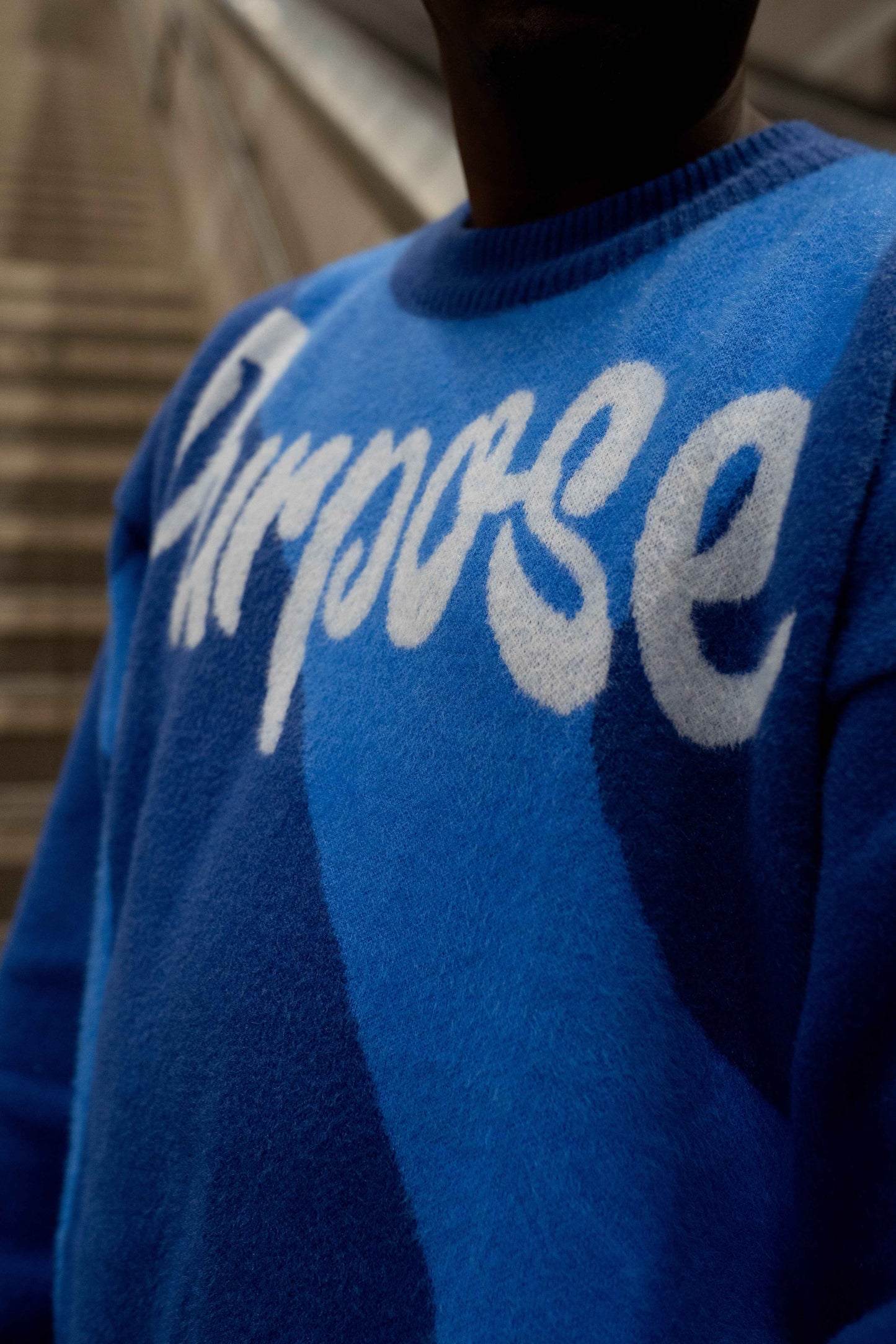 Blue Mohair Sweater